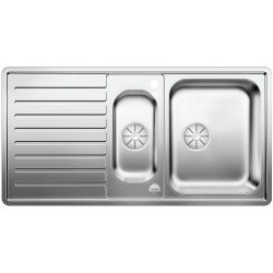 Zlewozmywak Blanco CLASSIC Pro 6 S-IF stal szlachetna z korkiem aut., z InFino, z odsączarką 523 665